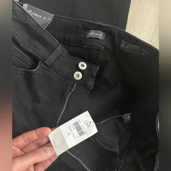 NWT J JILL High Rise Pants Black Size 4 Full Leg - Picture 2 of 11